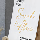 Acrylic Wedding Welcome Sign
